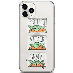 Originele, officiële Star Wars The Child iPhone 11 Pro MAX Case Cover telefoonhoes perfect aangepast aan de vorm van de smartphone, gedeeltelijk transparante siliconen hoes