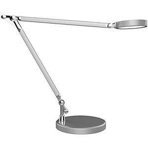 Unilux Senza Led-bureaulamp, dimbaar, 53 x 21 x 9 cm, zilvergrijs