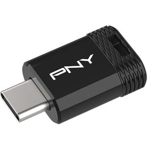 PNY 128 Go Elite-X Fit Clé USB 3.2 Type-C - Performances allant jusqu'à 200 Mo/s en Lecture, Stockage Portable & Pratique de Données, Design Ultra Compact, Connecteur Type-C