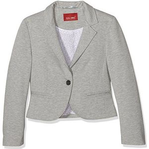 Gol Jerseyblazer, rechte snit, blazer voor meisjes, grijs (zilver 3)