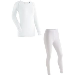 maier sports Lena Skiondergoed voor dames, Wit