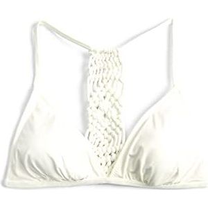 Koton Macramé bikini voor dames, gebroken wit (001), 42, gebroken wit 001