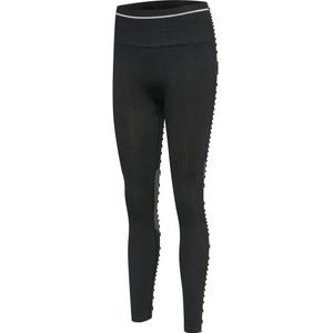 hummel Hmlmt Hana panty, hoge taille, naadloos, leggings, dames, zwart gemêleerd, XS, Zwart Chinees