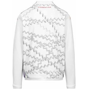 Kappa ABLASPRE PRO 8 FIORENTINA Uniseks sweatshirt, wit/paars indigo
