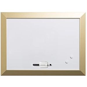 Bi-Office, Kamashi Whiteboard, magnetisch droog wissen, gouden MDF-lijst, 60 x 45 cm
