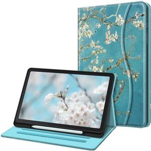 Fintie Case voor Samsung Galaxy Tab S6 Lite 10.4 Inch Tablet 2020 Release Model SM-P610 (Wi-Fi) SM-P615 (LTE) - Multi-Angle View Folio Stand Cover met Pocket, Blossom