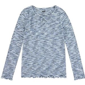 Levi's Lvg Space Dye Ls Knit Top 4ej164 T-shirt voor meisjes, Blauwe kroon.