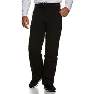 JP 1880 Menswear skibroek voor heren, 705679, grote maten, L tot 8XL tot 7XL, sportieve pasvorm, winddicht, waterdicht, zwart.