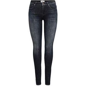 Only Onlshape Life Reg Skinny Rea095 Noos Damesbroek, Zwarte Denim