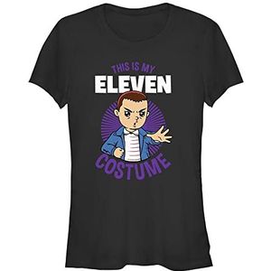 Stranger Things Eleven Costume T-Shirt À Manches Courtes Femme, Noir, S