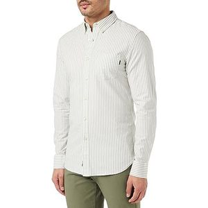 Dockers Stretch Oxford shirt heren shirt, PRINCETON FOREST FOG STRIPE