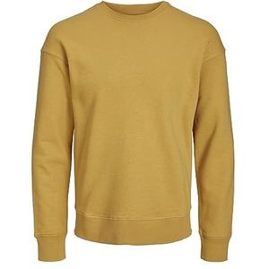 Jack & Jones Jjestar basic sweatshirt voor heren met ronde hals, Honing Goud