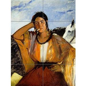 Artery8 Edouard Manet Gypsy Sigaret Painting XL Poster (8 secties)