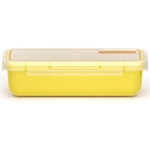 Valira Luchtdichte container, 0,5 l, geproduceerd in Spanje, kleur: geel, thermoplast