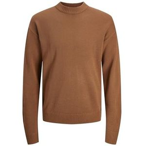 Jack & Jones Jjejack gebreide herentrui met ronde hals, Mocha Bisque.