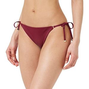 Calvin Klein String Side Tie Bikinibroek voor dames, Diepe cranberry