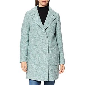 bugatti Stijlvolle korte jas van wol met licht getailleerde Flexcity stretch, Munt