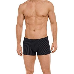 Schiesser heren boxershorts Long Life Cotton Shorts,, zwart/grijs (blauwzwart 001)., M