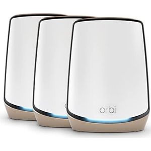 NETGEAR Orbi WiFi 6 Mesh (RBK863S) | Mesh WiFi 6Tri Band System | dekt 750 m² en 100 apparaten | 6 wifi-router tot 6 Gbps (AX6000) | compatibel met alle boxen | ideaal voor dikke muren | Armor