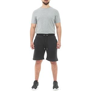 M17 M17 Heren Gerecycled Casual Jogger Shorts Casual Comfy Lounge S M17 Joggingshorts voor heren, maat M, grijs, zwart.