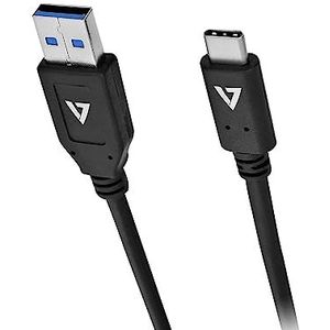 V7 V7U2C-1M-BLK-1E kabel USB 2.0A naar USB-C, 1 m, zwart