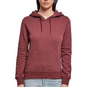 Build Your Brand Dames capuchontrui van 100% biologisch katoen voor vrouwen, Ladies Organic Hoody sweatshirt in zwart of wit, maten XS - 5XL, zachtgeel