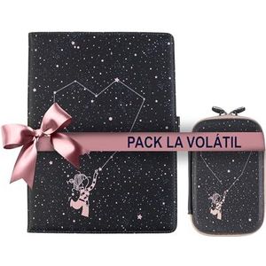 WONDEE Pack cadeau original La Volatil Étui universel iPad et tablette 9,7-10,2"" + étui rigide 2,5"" pour ranger vos gadgets - Cadeau original pour femme