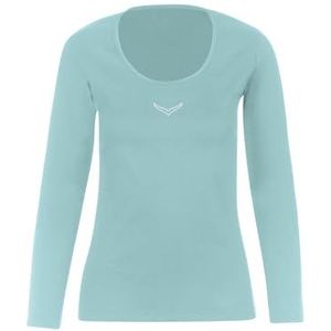 TRIGEMA T-shirt met lange mouwen met strass, ijsblauw, L, IJsblauw