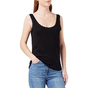 Vero Moda Vmgemma Sl dames kant tank top zwart S, zwart.