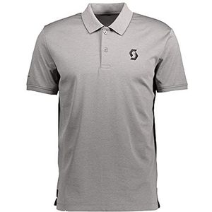 Scott Polo Ft S/SL T-shirt voor heren, verpakking van 1 stuks, grijs - melange