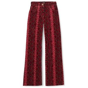 Pinko Pingu Pantalon en velours pour femme, Zpa_multi noir/fuchsia, 34