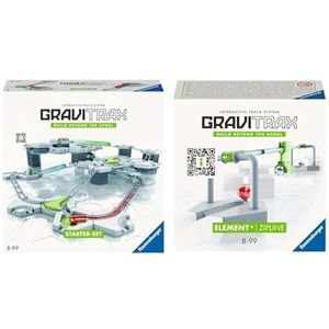 Ravensburger - Gravitrax - Starter Set 122 pièces - Circuit de Billes & GraviTrax - Élément Tyrolienne - Circuit de Billes - Jeu de Construction créatif - Parcours de Billes