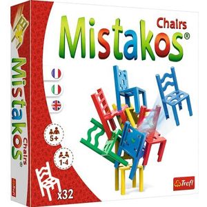 Trefl - Mistakos Stoelen - Familie behendigheidsspel, Mistakos Chairs, sociaal spel, Tower Building Fun voor het hele gezin, voor volwassenen en kinderen vanaf 5 jaar