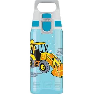 SIGG - Drinkfles voor kinderen - Viva One Builder - Geschikt voor koolzuurhoudende dranken - Lekvrij - Vaatwasmachinebestendig - BPA-vrij - Sport - Blauw - 0,5 liter