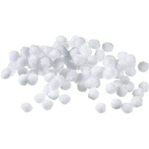 Efco Pompons, polyamide, wit, 7 mm, 100 stuks