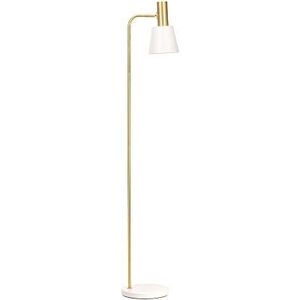 Pauleen 48145 Grand Elegance Vloerlamp met goudkleurige metalen vloerlamp, max. 25 W, E27, 230 V, wit