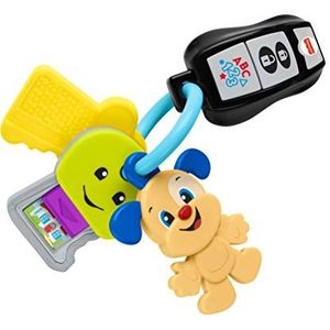Fisher-Price Lachen en ontwaken, mijn eerste sleutels met afstandsbediening, speelgoed geluiden en licht, Franse versie, voor baby's en kinderen van 6 maanden tot 3 jaar, GRF24