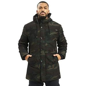 Brandit Grid Camo Woodland Parka voor heren, Bos