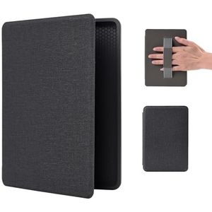 Kindle Paperwhite hoes 11e generatie 2021 met magneetsluiting, 6,8 inch, met polsband en automatische slaapfunctie, Signature Edition 2024, sterrenhemel, zwart
