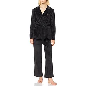Emporio Armani Jas + Pants Shiny Velvet Jacket + broek dames, zwart.