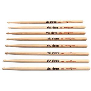 Vic Firth American Classic Series P5B.3-5B.1 5B Drumsticks met houten olijven, 5B