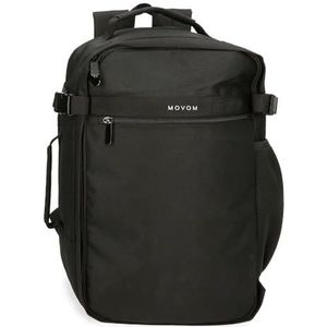 MOVOM Foster Bagage - koerierstas voor heren, zwart., Eén maat, Laptop Cabine Rugzak