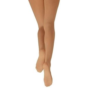 Capezio Hold & Stretch panty voor dames, semi-ondoorzichtige multifunctionele panty, naadloze professionele danspanty's met elastische tailleband voor oefening en prestaties