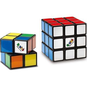RUBIK'S Cube ADVANCED 3 x 3 + 2 x 2 – puzzelspel kleurrijk Rubik's – set met kubussen 2 x 2 en 3 x 3, originele kleurafstemming – 6064009 – speelgoed voor kinderen vanaf 8 jaar