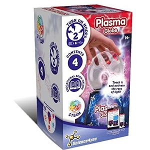 Science4You - Plasma bal, magische ballamp, aanraaksensor van het licht van de elektrische bol, elektrisch cadeau voor kinderen, 14 jaar, educatief spel