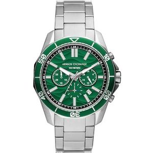 Armani Exchange - Spencer - Chronograaf Horloge - Zilverkleurig - RVS