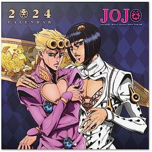 Grupo Erik - Wandkalender 2024 Jojo's Bizarre Adventure | Maandkalender 30 x 60 cm, FSC-gecertificeerd, in het Frans