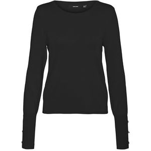 VERO MODA Pull en tricot VMDORY pour femme, Noir, L