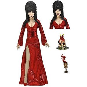 Elvira, Mistress of the Dark figuur Clothed Red, Fright, and Boo, 20 cm