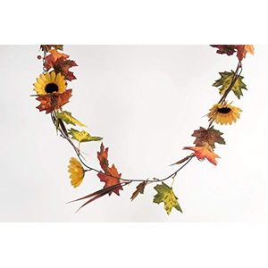 HEITMANN DECO Herfstslinger met zonnebloemen, voor binnen en buiten, decoratieve slinger